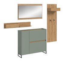 Garderoben-Set >Drive< in Salbei - 192x175x32cm...