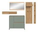 Garderoben-Set >Drive< in Salbei - 192x236x32cm (BxHxT)