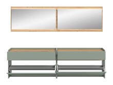 Garderoben-Set >Drive< in Salbei - 192x220x32cm (BxHxT)