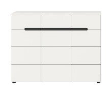 Schuhkommode >Canu< in Basalt Grau / Weiß -...