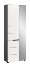Garderobenschrank >Canu< in Basalt Grau /...