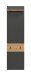 Garderobenpaneel >Canu< in Basalt Grau / Artisan - 165x45x29cm (BxHxT)