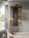 Garderobenpaneel >Canu< in Basalt Grau / Artisan - 141x80x29cm (BxHxT)