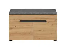 Sitzbank >Canu< in Basalt Grau / Artisan -...