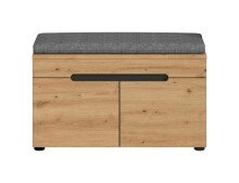 Sitzbank >Canu< in Basalt Grau / Artisan -...