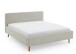 Polsterbett >Mattis mit BK< Liegefläche 180x200 cm, Hevre Beige, Stellmaß: 201x105x218cm (BxHxT)