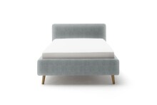Polsterbett >Mattis mit BK< Liegefläche 140x200 cm, Hevre türkis, Stellmaß: 161x105x218cm (BxHxT)