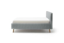 Polsterbett >Mattis mit BK< Liegefläche 140x200 cm, Hevre türkis, Stellmaß: 161x105x218cm (BxHxT)