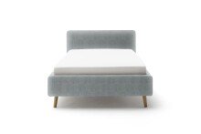 Polsterbett >Mattis mit BK< Liegefläche 140x200 cm, Hevre türkis, Stellmaß: 161x105x218cm (BxHxT)