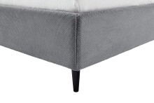 Polsterbett >Tampere< 180x200 cm, Stoffbezug creme, Aufstellmaße B/H/T 192x114x218 cm