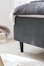 Polsterbett >Tampere< 180x200 cm, Stoffbezug creme, Aufstellmaße B/H/T 192x114x218 cm