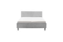 Polsterbett >Tampere< 180x200 cm, Stoffbezug grau, Aufstellmaße B/H/T 192x114x218 cm