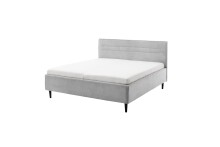 Polsterbett >Tampere< 180x200 cm, Stoffbezug grau, Aufstellmaße B/H/T 192x114x218 cm