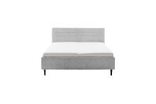 Polsterbett >Tampere< 180x200 cm, Stoffbezug grau, Aufstellmaße B/H/T 192x114x218 cm