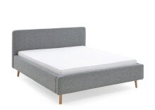 Polsterbett >Mattis mit BK< Liegefläche 160x200 cm, Hevre Türkis, Stellmaß: 181x105x218cm (BxHxT)