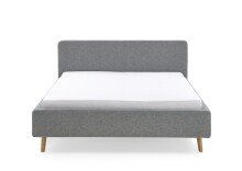 Polsterbett >Mattis mit BK< Liegefläche 160x200 cm, Hevre Türkis, Stellmaß: 181x105x218cm (BxHxT)