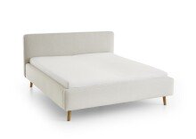 Polsterbett >Mattis mit BK< Liegefläche 180x200 cm, Nordic Ivory, Stellmaß: 201x105x218cm (BxHxT)