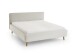Polsterbett >Mattis mit BK< Liegefläche 160x200 cm, Nordic Ivory, Stellmaß: 181x105x218cm (BxHxT)