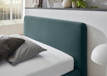 Polsterbett >Mattis mit BK< Liegefläche 140x200 cm, Eisblau, Stellmaß: 161x105x218cm (BxHxT)