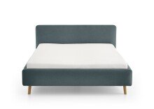 Polsterbett >Mattis mit BK< Liegefläche 180x200 cm, Eisblau, Stellmaß: 201x105x218cm (BxHxT)