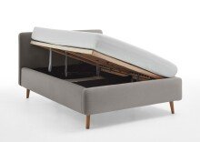 Polsterbett >Mattis mit BK< Liegefläche 140x200 cm, Nordic Ash, Stellmaß: 161x105x218cm (BxHxT)