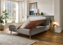 Polsterbett >Mattis mit BK< Liegefläche 180x200 cm, Nordic Ash, Stellmaß: 201x105x218cm (BxHxT)