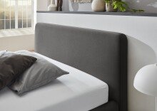 Polsterbett >Mattis mit BK< Liegefläche 140x200 cm, Anthrazit, Stellmaß: 161x105x218cm (BxHxT)