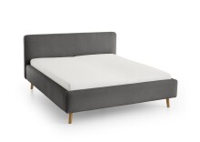 Polsterbett >Mattis mit BK< Liegefläche 160x200 cm, Anthrazit, Stellmaß: 181x105x218cm (BxHxT)