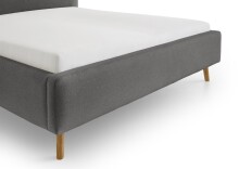 Polsterbett >Mattis mit BK< Liegefläche 180x200 cm, Anthrazit, Stellmaß: 201x105x218cm (BxHxT)