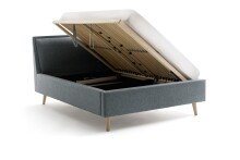 Polsterbett >Frieda mit BK< Liegefläche 140x200 cm, Stelar Ocean, Stellmaß: 156x105x224cm (BxHxT)