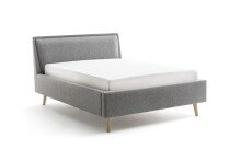 Polsterbett >Frieda mit BK< Liegefläche 140x200 cm, Stelar Grau, Stellmaß: 156x105x224cm (BxHxT)