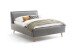 Polsterbett >Frieda mit BK< Liegefläche 140x200 cm, Stelar Grau, Stellmaß: 156x105x224cm (BxHxT)