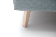 Polsterbett >Frieda mit BK< Liegefläche 160x200 cm, eisblau, Stellmaß: 176x105x224cm (BxHxT)