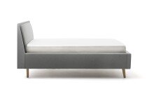 Polsterbett >Frieda mit BK< Liegefläche 140x200 cm, Hellgrau, Stellmaß: 156x105x224cm (BxHxT)