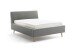 Polsterbett >Frieda mit BK< Liegefläche 140x200 cm, Hellgrau, Stellmaß: 156x105x224cm (BxHxT)