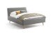 Polsterbett >Frieda mit BK< Liegefläche 140x200 cm, Hellgrau, Stellmaß: 156x105x224cm (BxHxT)