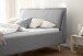 Polsterbett >Frieda mit BK< Liegefläche 180x200 cm, hellgrau, Stellmaß: 196x105x224cm (BxHxT)