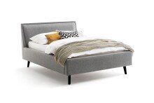 Polsterbett >Frieda mit BK< Liegefläche 140x200 cm, Stelar Grau, Stellmaß: 156x105x224cm (BxHxT)