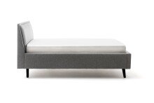 Polsterbett >Frieda mit BK< Liegefläche 140x200 cm, Stelar Grau, Stellmaß: 156x105x224cm (BxHxT)