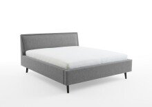 Polsterbett >Frieda mit BK< Liegefläche 160x200 cm, grau, Stellmaß: 176x105x224cm (BxHxT)