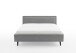 Polsterbett >Frieda mit BK< Liegefläche 160x200 cm, grau, Stellmaß: 176x105x224cm (BxHxT)