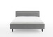 Polsterbett >Frieda mit BK< Liegefläche 180x200 cm, grau, Stellmaß: 196x105x224cm (BxHxT)