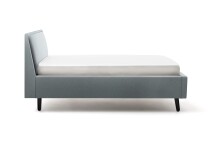 Polsterbett >Frieda mit BK< Liegefläche 140x200 cm, Eisblau, Stellmaß: 156x105x224cm (BxHxT)