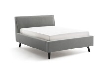 Polsterbett >Frieda mit BK< Liegefläche 140x200 cm, Hellgrau, Stellmaß: 156x105x224cm (BxHxT)