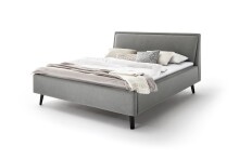 Polsterbett >Frieda mit BK< Liegefläche 160x200 cm, hellgrau, Stellmaß: 176x105x224cm (BxHxT)