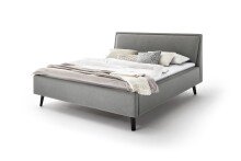 Polsterbett >Frieda mit BK< Liegefläche 180x200 cm, hellgrau, Stellmaß: 196x105x224cm (BxHxT)