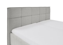 Polsterbett >Paulo< Liegefläche 180x200cm, Cody Hellgrau, Stellmaß: 202x120x213cm (BxHxT)