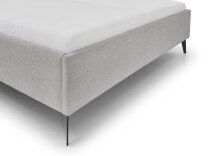 Polsterbett >Paulo< Liegefläche 180x200cm, Cody Hellgrau, Stellmaß: 202x120x213cm (BxHxT)