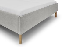 Polsterbett >Paulo< Liegefläche 180x200cm, Cody Hellgrau, Stellmaß: 202x120x213cm (BxHxT)