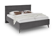 Polsterbett >Paulo< Liegefläche 160x200cm, Anthrazit, Stellmaß: 182x120x213cm (BxHxT)